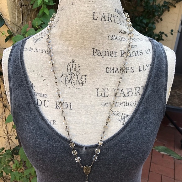 Exceptionally Beauteous! Vintage Catamore 925 Quartz Crystal Rosary 56.7g 30” - Picture 12 of 12